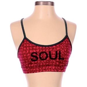 🌷NWT!🌷LULEMON Athletica “SOUL” Red/Pink Design Sports Bra Size 4 / Small 🌷